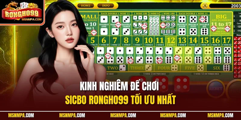 Kinh nghiêm để chơi Sicbo Rongho99 tối ưu nhất