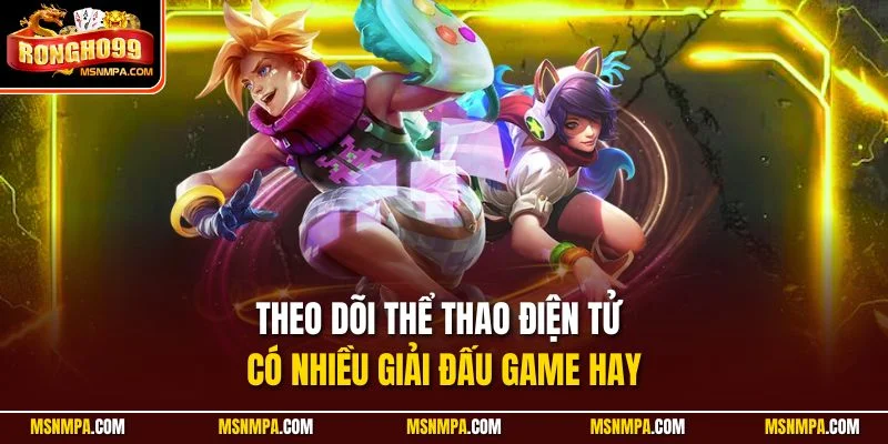 Theo dõi thể thao điện tử có nhiều giải đấu game hay