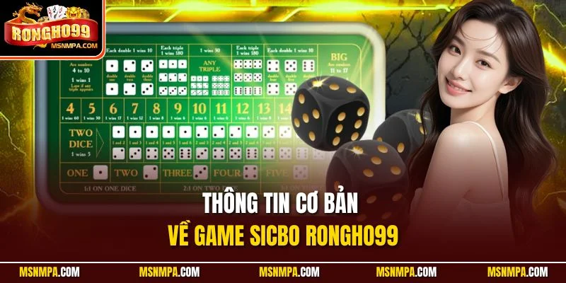 Thông tin cơ bản về game Sicbo Rongho99